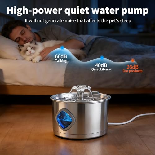 Stainless Steel Cat Water Fountain