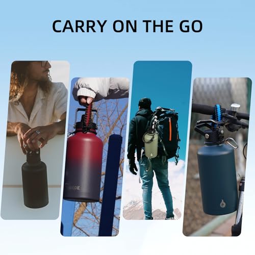 128oz Insulated Water Bottle with Straw Lid