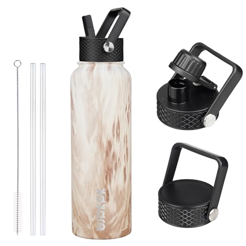 40oz Insulated Water Bottle with Straw Lid
