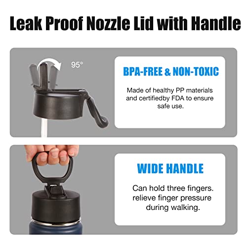 Insulated Water Bottles with Straw Bulk 2 Pack