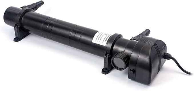Jecod Jebao PU55 PU-55 Pond and Aquarium Clarifier, 55-watt, Black