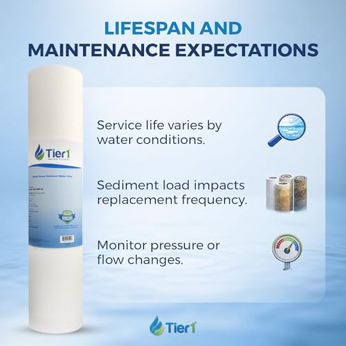 20 Micron 4.5" × 20" Sediment Water Filter (2 Count)
