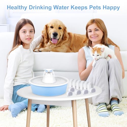 20 Pcs Cat Water Fountain Filters Replacment Compatible with PetSafe Drinkwell Fountains (20 Count)