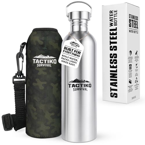 Tactiko Stainless Steel Wide Mouth Water Bottle