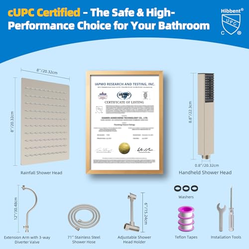 All Metal cUPC Certified Shower Head