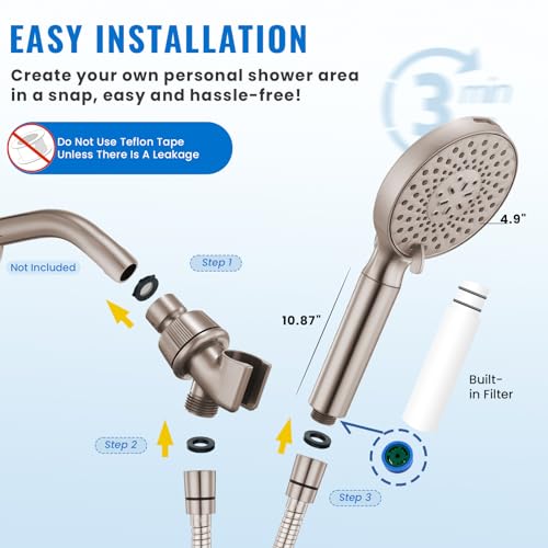Filtered Shower Head with Handheld