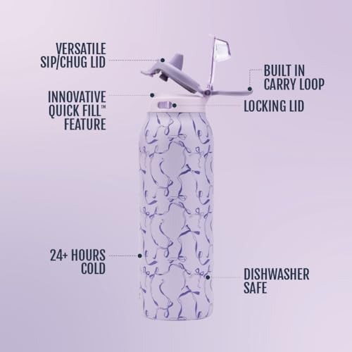 Pop & Fill 32oz Stainless Water Bottle