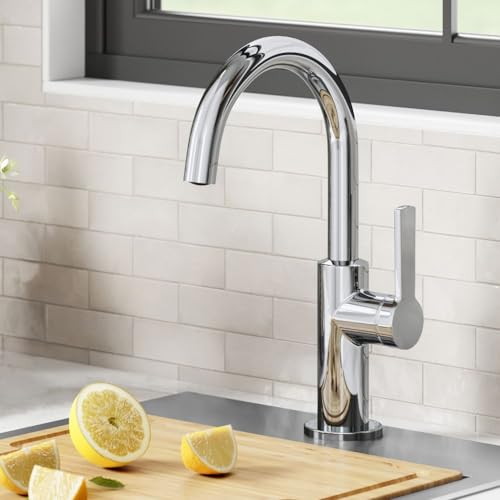 Oletto Single Handle Kitchen Bar Faucet in Chrome