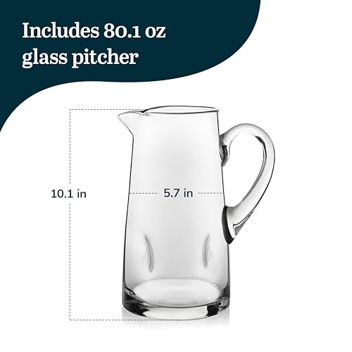 Impressions Large Glass Pitcher