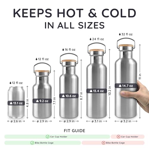 Metal Insulated Water Bottle 16 oz