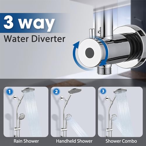 High Pressure Shower Head with Handheld Shower
