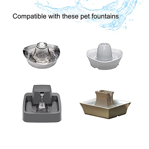 8 Pack Pet Fountain Replacement Filters