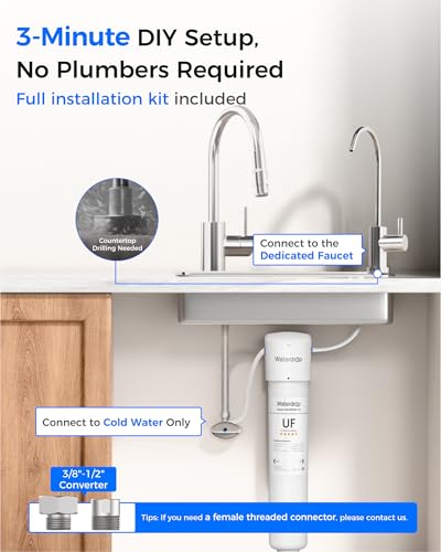 15UBW UF 0.01 μm Ultra Filtration Under Sink Water Filter System
