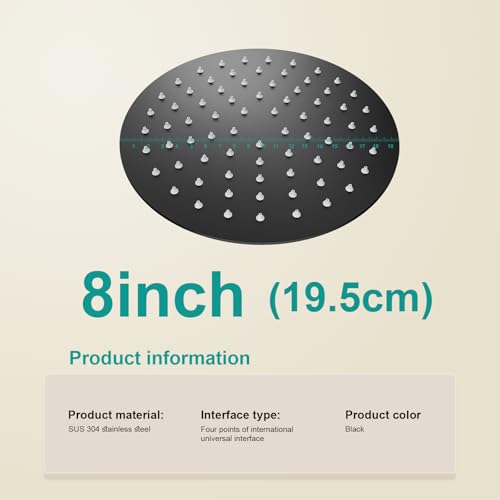 All Metal Rain Shower Head