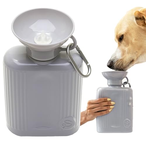 Springland 44oz Classic Portable Dog Water Bottle with Built (44 Fl Oz)
