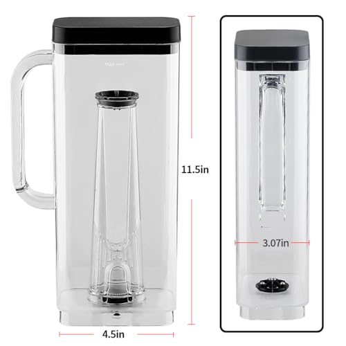 Replacement Parts 66oz Water Reservoir with Filter Holder and 6 charcoal Water Filters