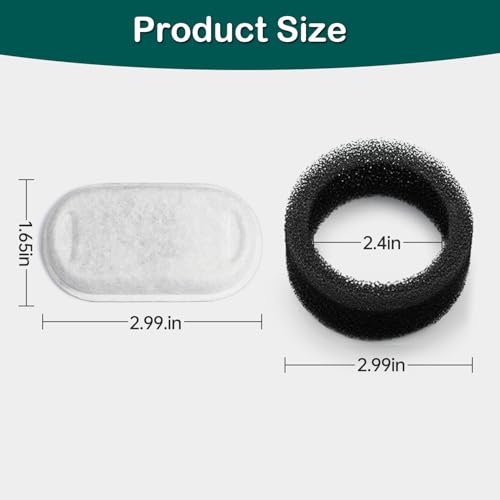 Cat Water Fountain Filter 16Pcs Fit 101oz