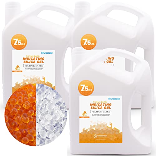 22.5 LBS] Orange Premium Indicating Silica Gel Beads