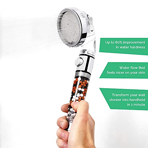 Original StoneStream EcoPower High Pressure Handheld Shower Head with ON OFF switch