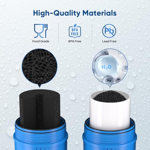 5 Micron 4.5"x 10" Whole House Water Filter Cartridge Combo Kit with Activated Carbon Block