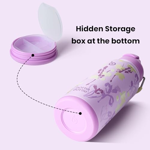 32oz Insulated Water Bottle with Pill Box