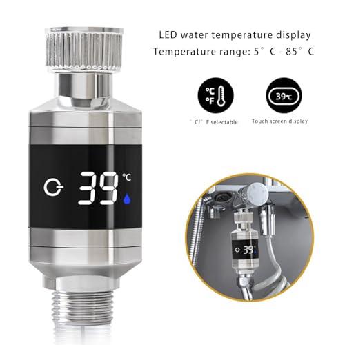 Digital Bathroom Thermometer for Hot Tubs and Shower Faucets