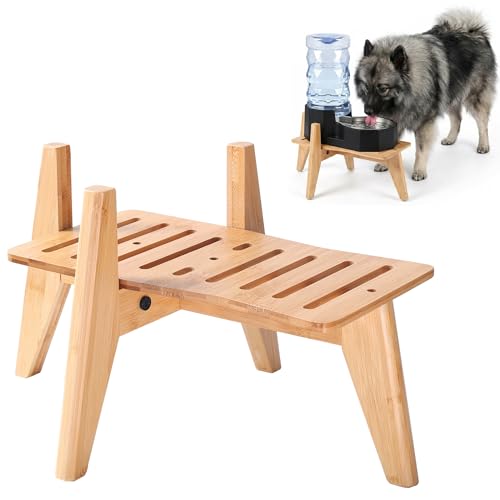 Dog Water and Food Dispenser Stand for Medium Dogs