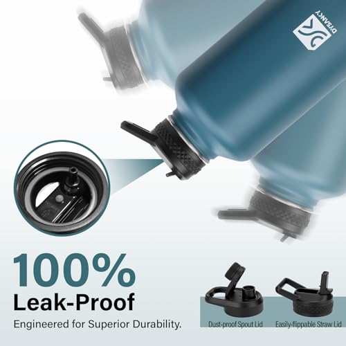 Insulated Water Bottle with Portable Carrier Bag for Outdoor 64 oz