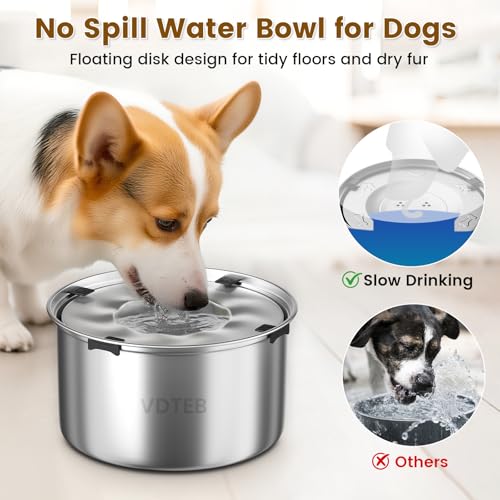 Dog Water Bowl No Spill