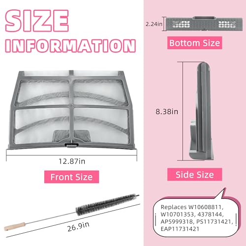 W10859086 Dryer Lint Screen Filter Replacement