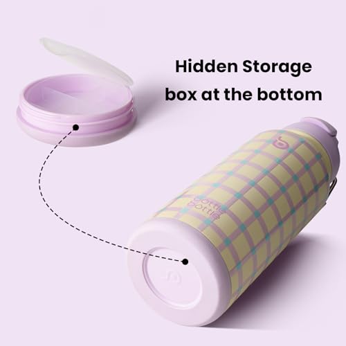 32oz Insulated Water Bottle with Pill Box