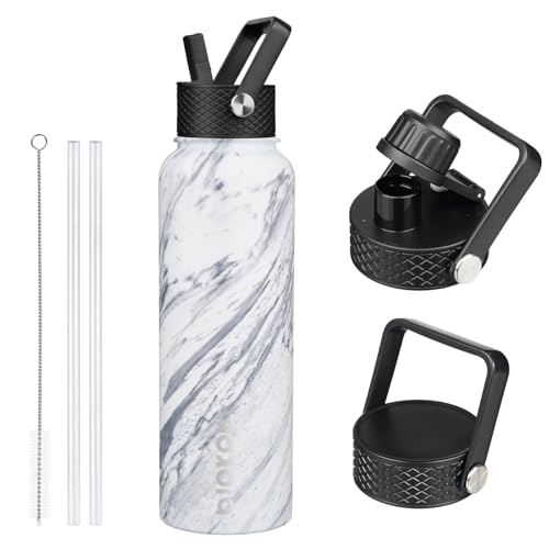 40oz Insulated Water Bottle with Straw Lid