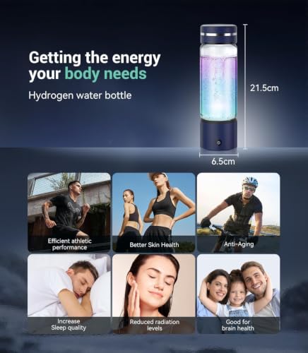 4.0 Upgrade 4000PPB High Concentration Hydrogen Water Bottle Generator【NO.1