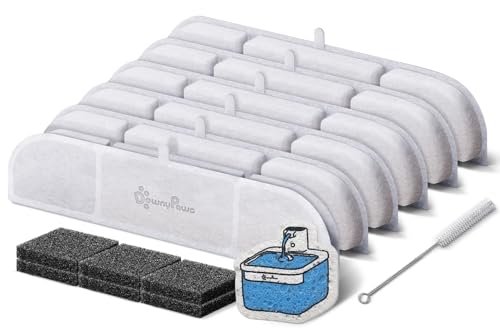 6 Packs Replacement Filters for Battery Operated Cat Water Fountain DPWFP6