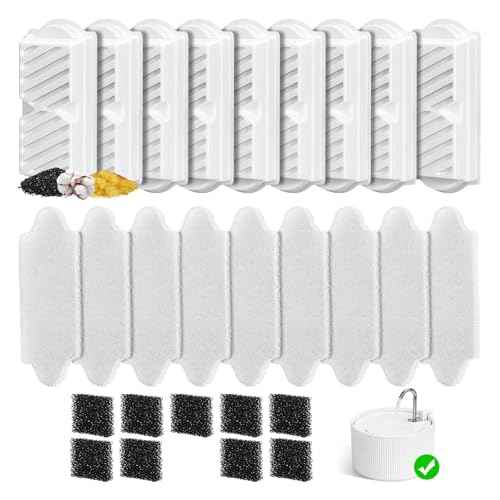 9 Pack Ceramic Cat Water Fountain Replacement Filters (9 Count)