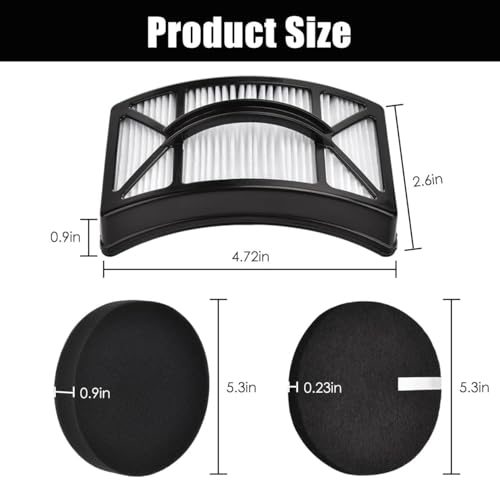HEPA Filter Replacement for Bissell CleanView (9 Count)