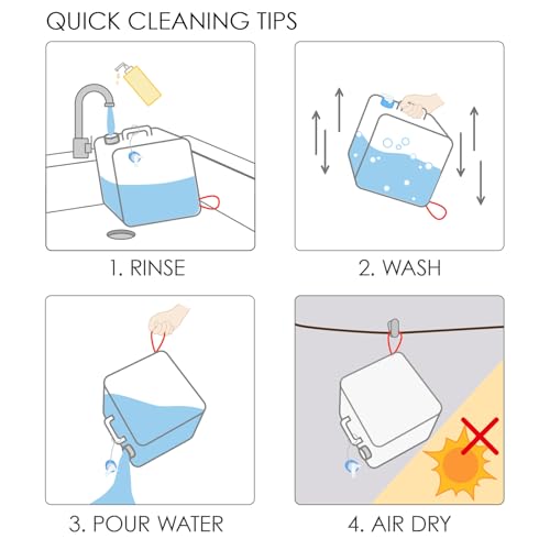 BPA Free Collapsible Water Container with Spigot (2 Count)