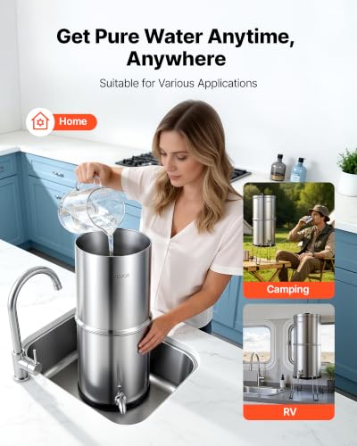 Gravity fed Water Filter System