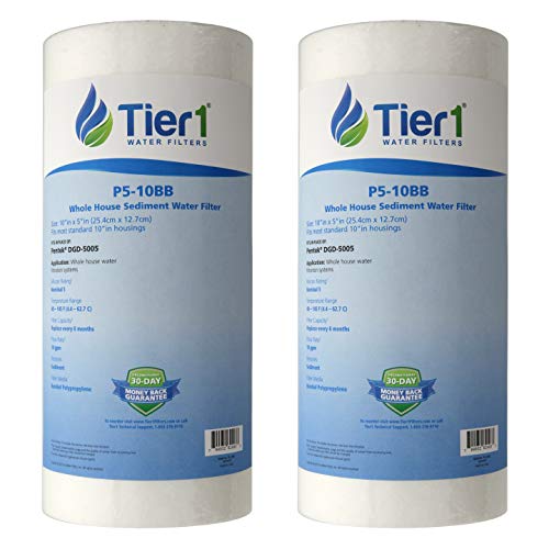 5 Micron 4.5" × 10" Whole House Water Filter (2 Count)
