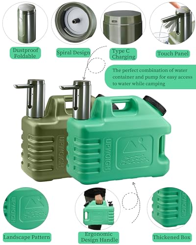3.5 Gallon Water Jug with Rechargeable Touch Pump