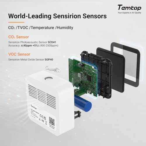 M10+ 6-in-1 CO2 Meter & Indoor Air Quality Monitor