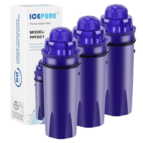 PPF001 Pitcher Water Filter Replacement for Pur CRF950Z (3 Count)
