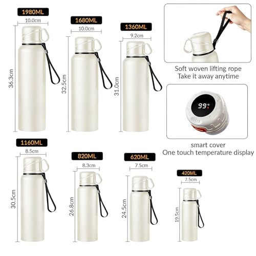 Double wall vacuum Leakproof stainless steel wide mouth insulated water bottle;tea tumbler with infuser