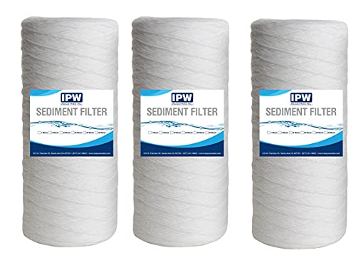3-Pack 5-Micron String Wound Filter - Whole House Water Filter for 3M Aqua-Pure AP814, Pentek WP5BB97P, WPX5BB97P, and WP5BB975 (3 Count)