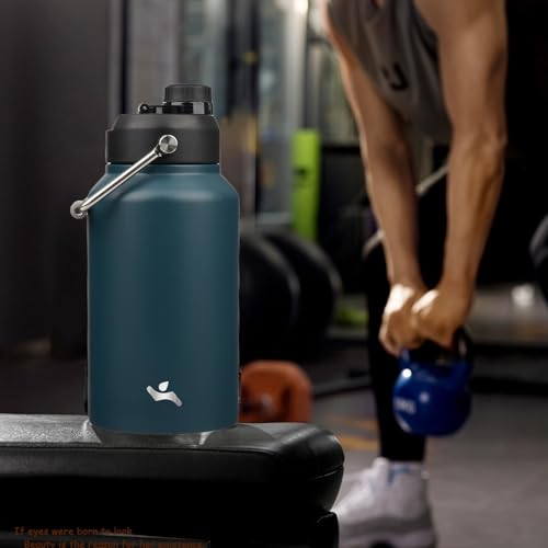 87 oz Insulated Stainless Steel Water Bottle Jug with Handle