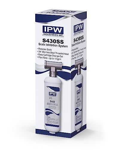IPW430SS) Whole House Scale Inhibition Water Treatment System
