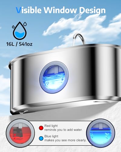 4.2Gal Dog Water Fountain for Large Dogs