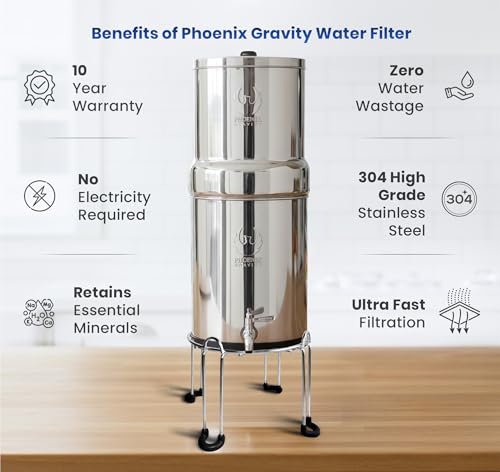 1.5G Water Filter System with Steel Stand & Fluoride Filter
