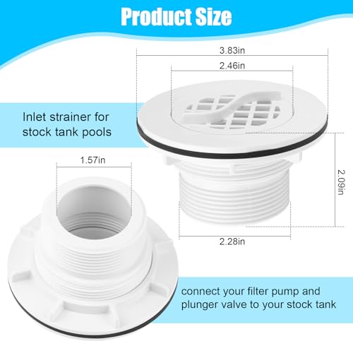 Threaded Inlet Strainer Kit Fits Intex Filter Pumps with 1