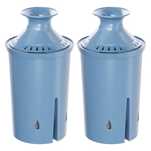 2 Pack Replacement Water Filter for Brita Pitchers and Dispensers (2 Count)